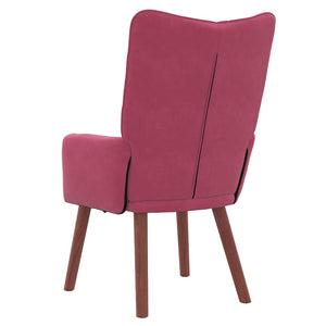Fauteuil relaxant Rouge bordeaux 63 x 67 x 94 cm Velours