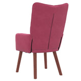 Fauteuil relaxant Rouge bordeaux 63 x 67 x 94 cm Velours