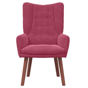 Fauteuil relaxant Rouge bordeaux 63 x 67 x 94 cm Velours