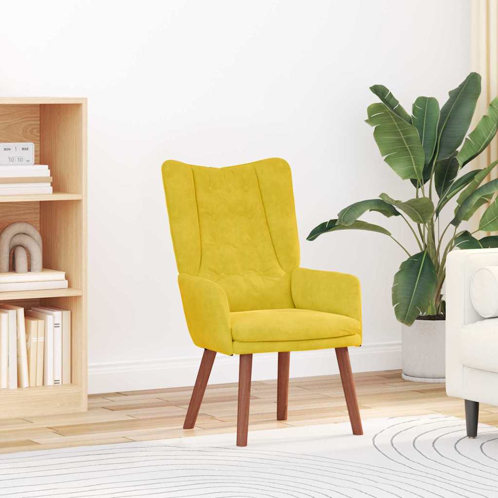 Fauteuil relaxant Jaune 63 x 67 x 94 cm Velours