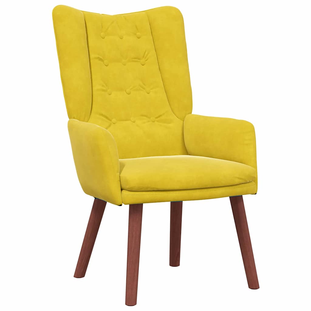 Fauteuil relaxant Jaune 63 x 67 x 94 cm Velours