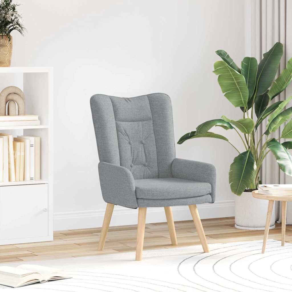 Fauteuil relaxant Gris clair 63 x 67 x 94 cm tissu