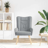 Fauteuil relaxant Gris clair 63 x 67 x 94 cm tissu