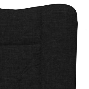 Fauteuil relaxant Noir 63 x 67 x 94 cm tissu