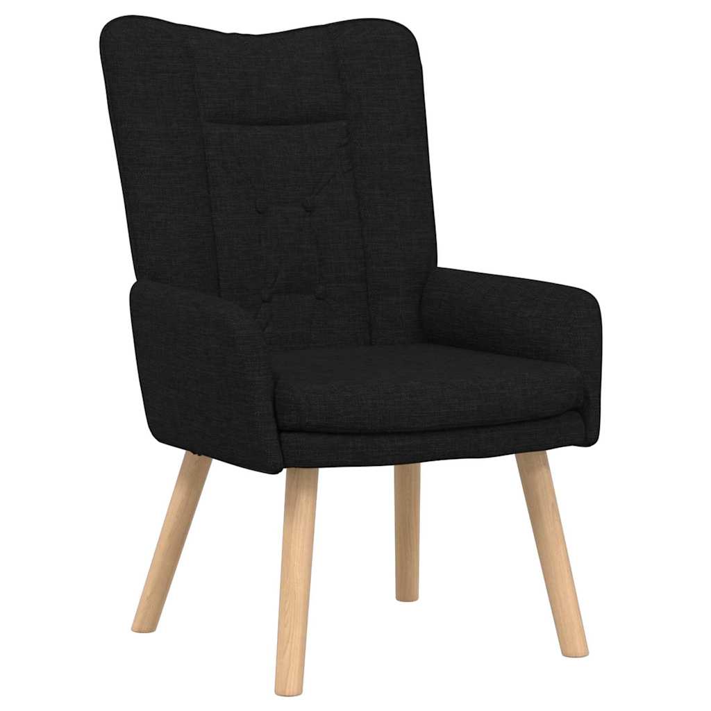 Fauteuil relaxant Noir 63 x 67 x 94 cm tissu