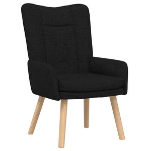 Fauteuil relaxant Noir 63 x 67 x 94 cm tissu
