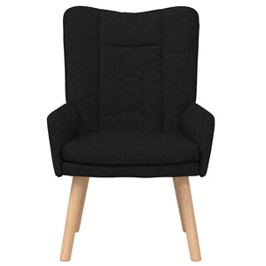Fauteuil relaxant Noir 63 x 67 x 94 cm tissu
