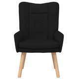 Fauteuil relaxant Noir 63 x 67 x 94 cm tissu
