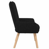 Fauteuil relaxant Noir 63 x 67 x 94 cm tissu
