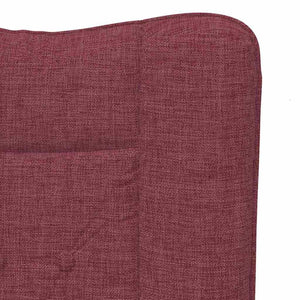 Fauteuil relaxant Rouge bordeaux 63 x 67 x 94 cm tissu
