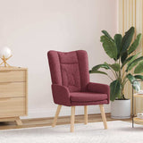 Fauteuil relaxant Rouge bordeaux 63 x 67 x 94 cm tissu