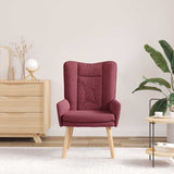 Fauteuil relaxant Rouge bordeaux 63 x 67 x 94 cm tissu