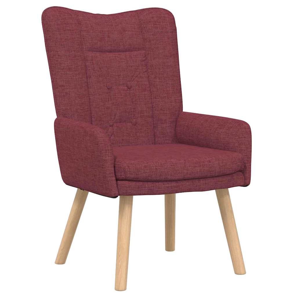 Fauteuil relaxant Rouge bordeaux 63 x 67 x 94 cm tissu
