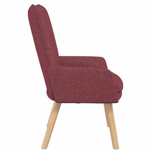 Fauteuil relaxant Rouge bordeaux 63 x 67 x 94 cm tissu