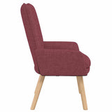 Fauteuil relaxant Rouge bordeaux 63 x 67 x 94 cm tissu