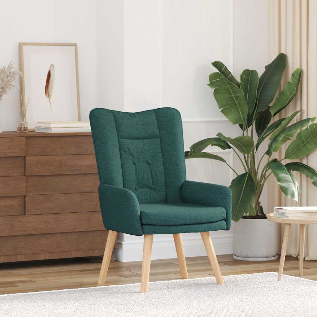 Fauteuil relaxant Vert foncé 63 x 67 x 94 cm tissu