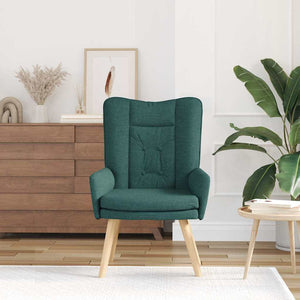 Fauteuil relaxant Vert foncé 63 x 67 x 94 cm tissu