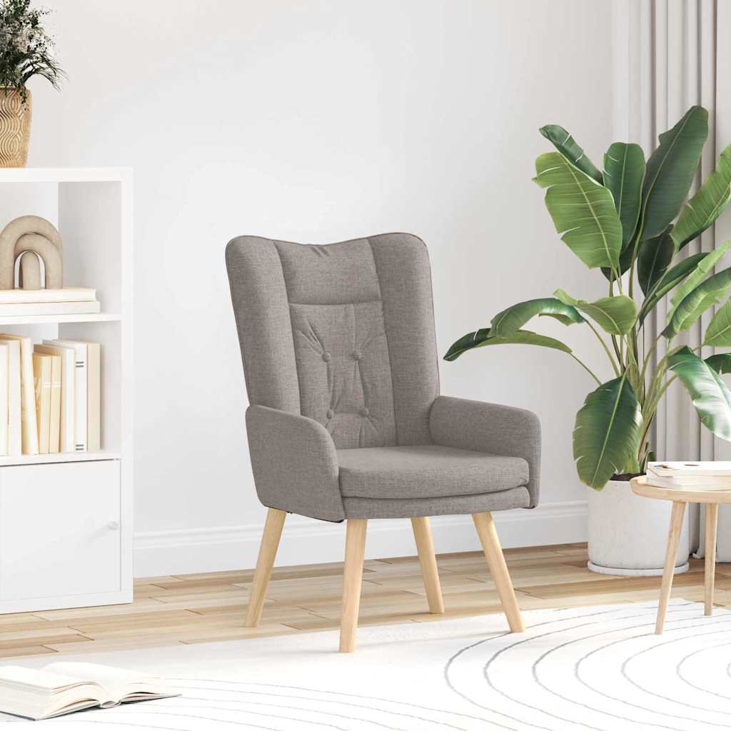 Fauteuil relaxant Taupe 63 x 67 x 94 cm tissu