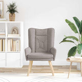 Fauteuil relaxant Taupe 63 x 67 x 94 cm tissu