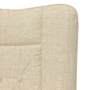 Fauteuil relaxant Crème 63 x 67 x 94 cm tissu