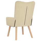 Fauteuil relaxant Crème 63 x 67 x 94 cm tissu