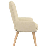 Fauteuil relaxant Crème 63 x 67 x 94 cm tissu