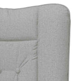 Fauteuil relaxant Gris nuage 63 x 67 x 94 cm tissu