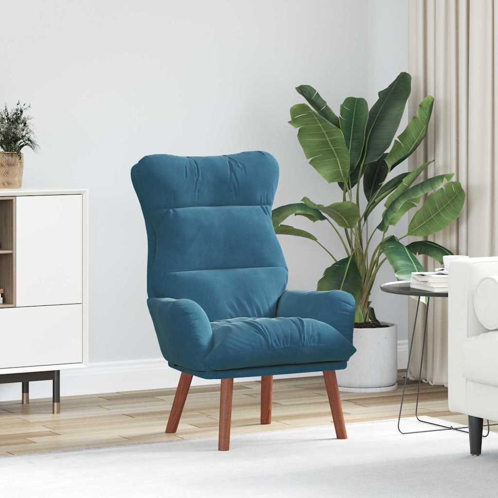 Fauteuil relaxant Bleu 69 x 74 x 93 cm Velours