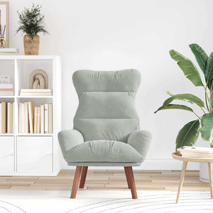 Fauteuil relaxant Gris clair 69 x 74 x 93 cm Velours