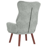 Fauteuil relaxant Gris clair 69 x 74 x 93 cm Velours