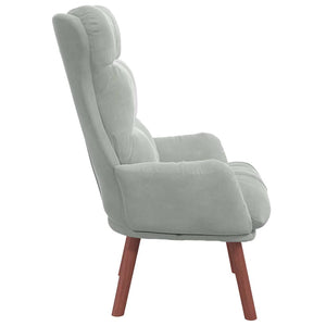 Fauteuil relaxant Gris clair 69 x 74 x 93 cm Velours