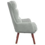 Fauteuil relaxant Gris clair 69 x 74 x 93 cm Velours