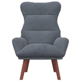 Fauteuil relaxant Gris foncé 69 x 74 x 93 cm Velours
