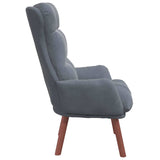 Fauteuil relaxant Gris foncé 69 x 74 x 93 cm Velours
