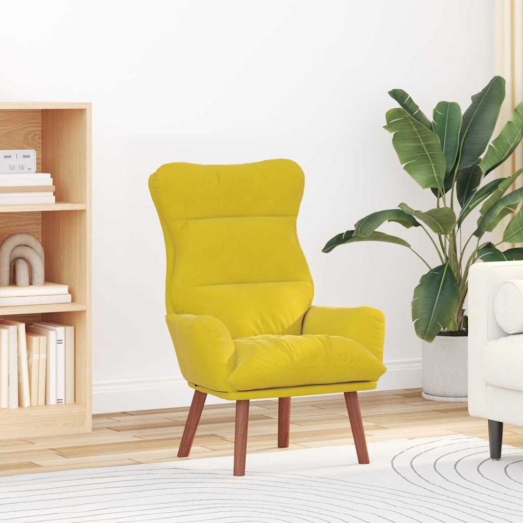 Fauteuil relaxant Jaune 69 x 74 x 93 cm Velours