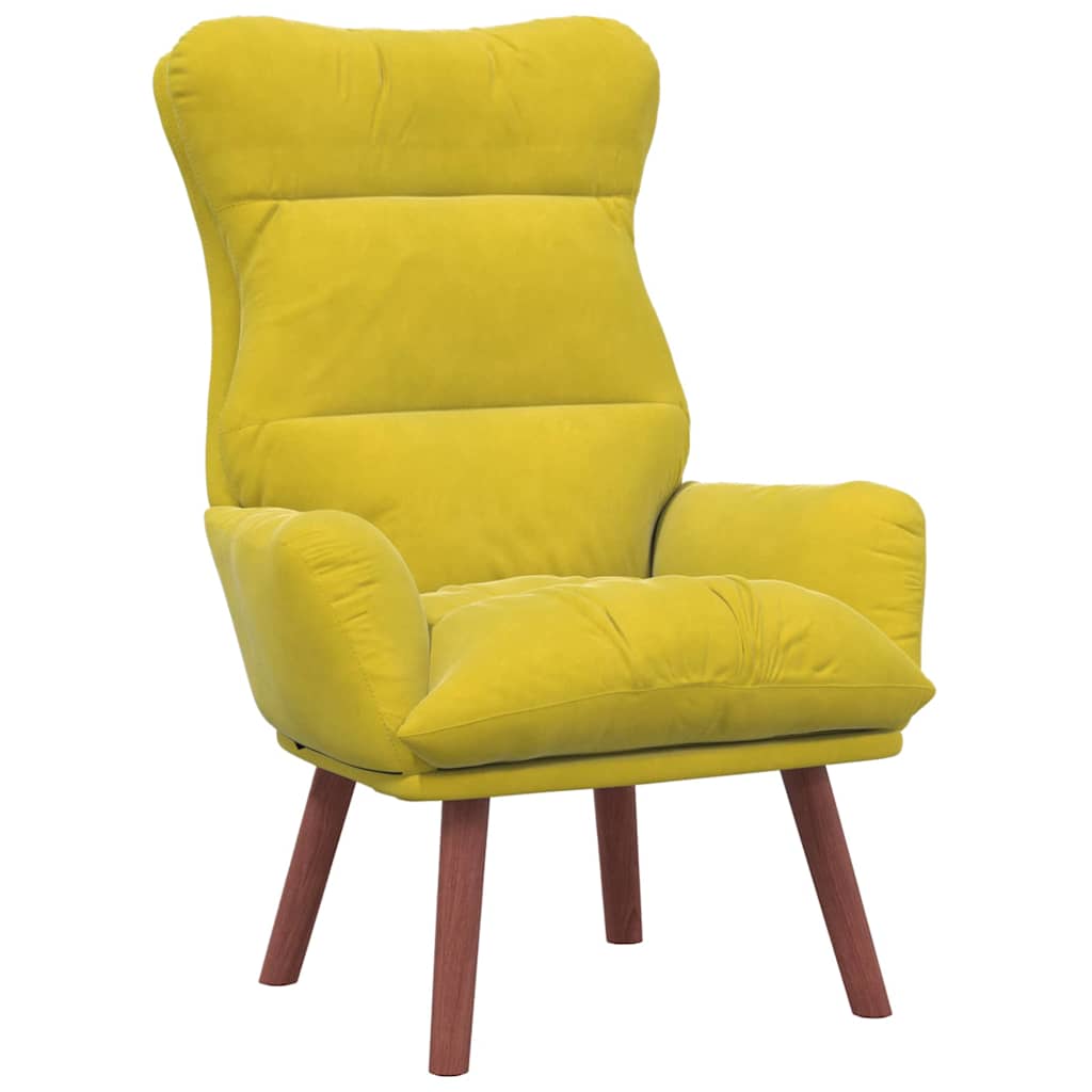 Fauteuil relaxant Jaune 69 x 74 x 93 cm Velours