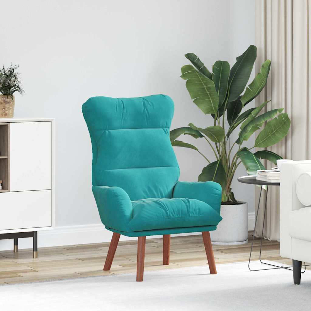 Fauteuil relaxant Turquoise 69 x 74 x 93 cm Velours