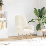 Fauteuil relaxant Crème 69 x 74 x 93 cm tissu