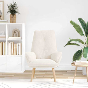 Fauteuil relaxant Crème 69 x 74 x 93 cm tissu