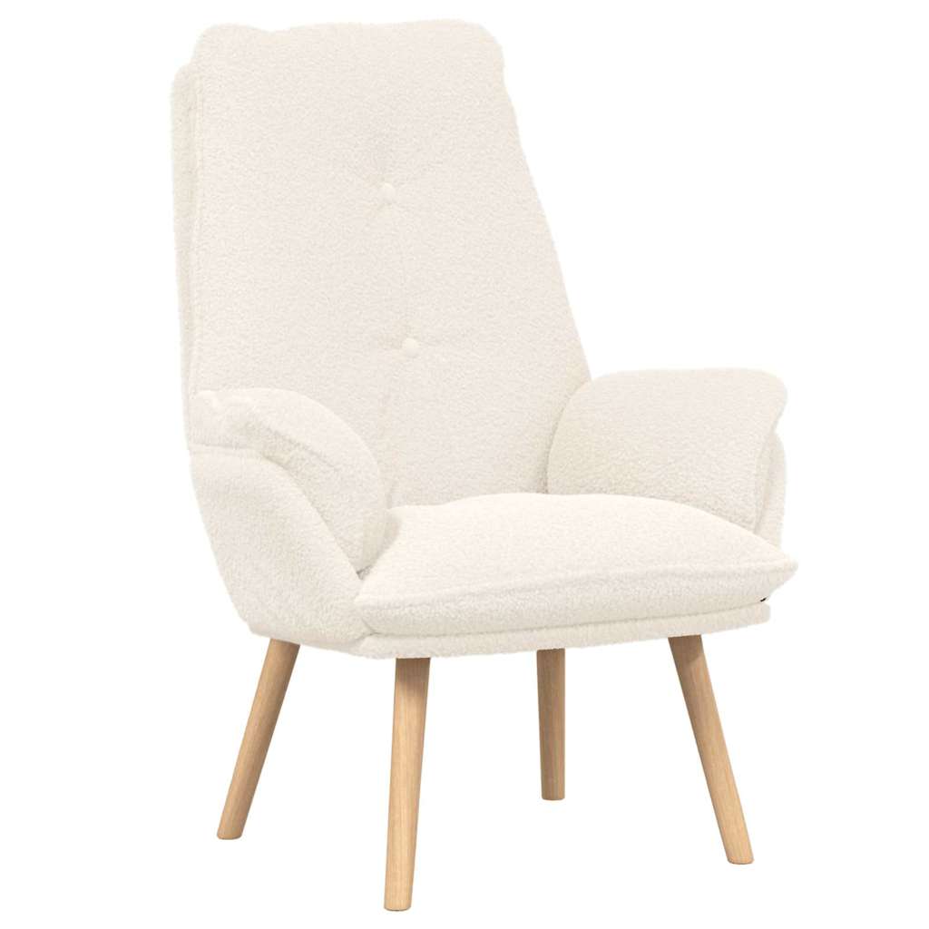 Fauteuil relaxant Crème 69 x 74 x 93 cm tissu