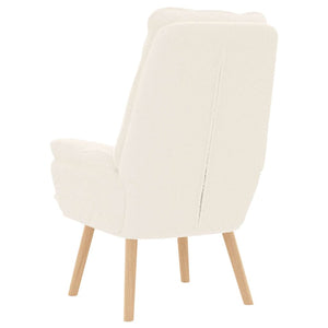Fauteuil relaxant Crème 69 x 74 x 93 cm tissu