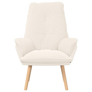 Fauteuil relaxant Crème 69 x 74 x 93 cm tissu