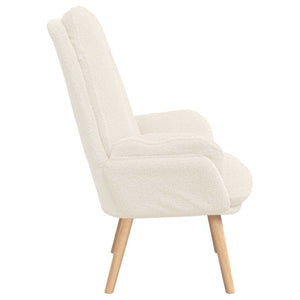 Fauteuil relaxant Crème 69 x 74 x 93 cm tissu