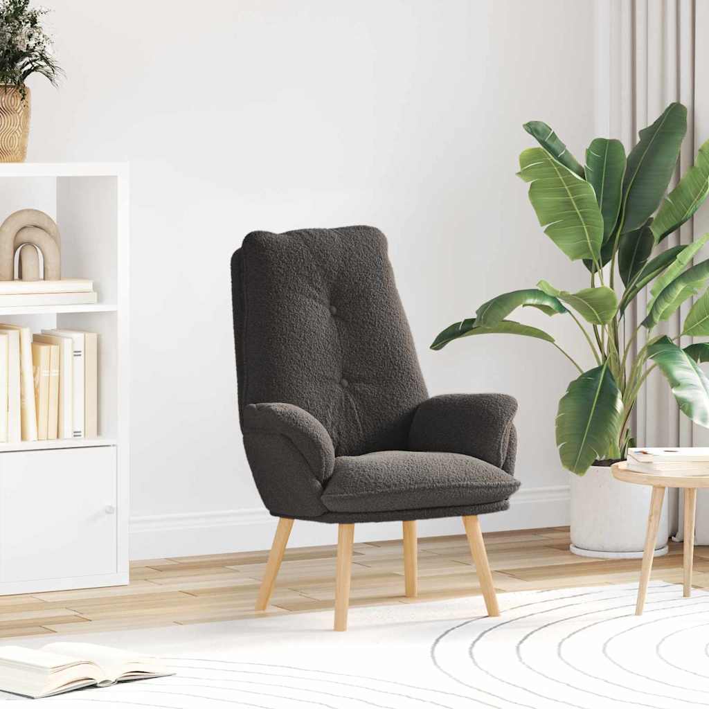 Fauteuil relaxant Gris foncé 69 x 74 x 93 cm tissu