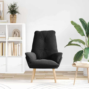 Fauteuil relaxant Noir 69 x 74 x 93 cm tissu