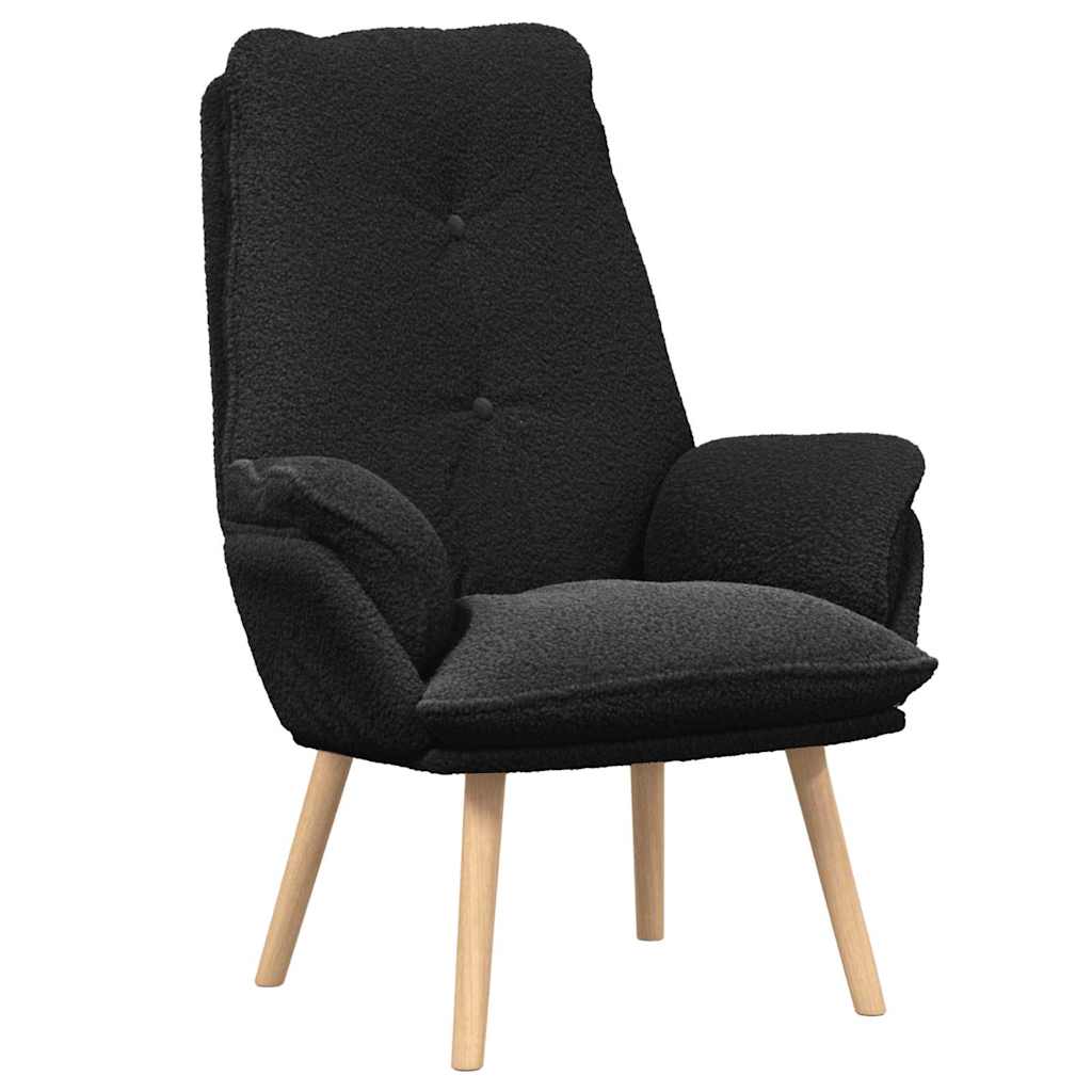 Fauteuil relaxant Noir 69 x 74 x 93 cm tissu