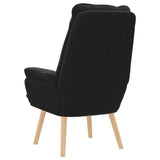 Fauteuil relaxant Noir 69 x 74 x 93 cm tissu