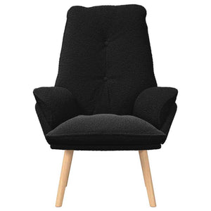 Fauteuil relaxant Noir 69 x 74 x 93 cm tissu