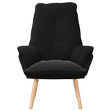 Fauteuil relaxant Noir 69 x 74 x 93 cm tissu
