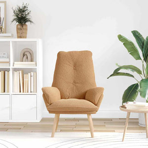 Fauteuil relaxant Beige 69 x 74 x 93 cm tissu